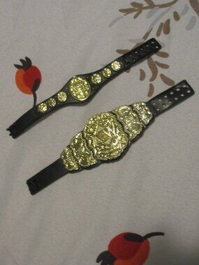 Mini AEW All Elite Wrestling World Championship Toy Figure Belt  -  AEW WWE